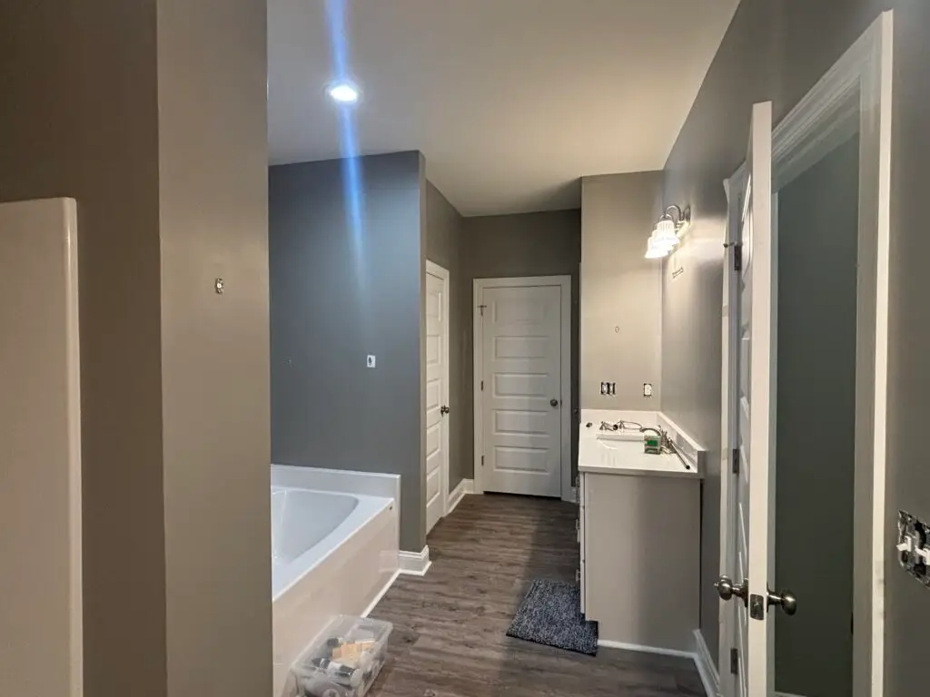 Interior Painting Project in Richlands — dorian gray hgsw 7017